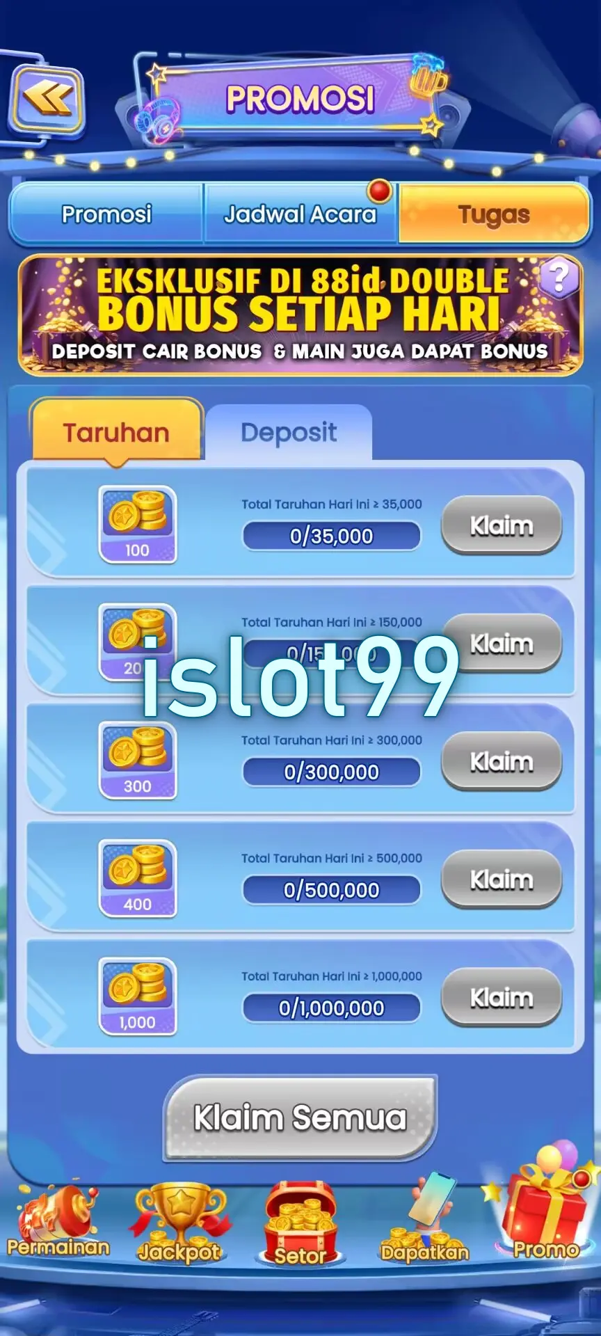 islot99 Tangkapan Layar Resmi APK